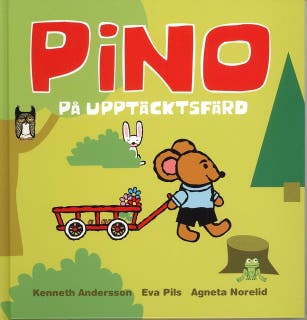 Pino på upptäcktsfärd – omslag till ljudboken av Agneta Norelid,Eva Pils,Kenneth Andersson