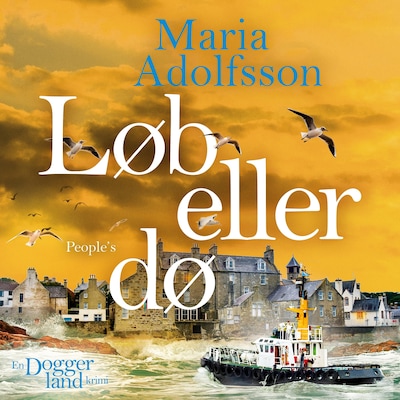 Løb eller dø – omslag til lydbogen af Maria Adolfsson