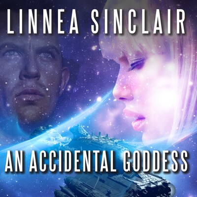 An Accidental Goddess – omslag til lydbogen af Linnea Sinclair