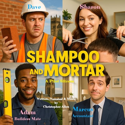 Shampoo and Mortar – omslag til lydbogen af AI Voice Christopher Allen