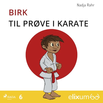 Birk til prøve i karate – 6 – omslag til lydbogen af Nadja Rahr