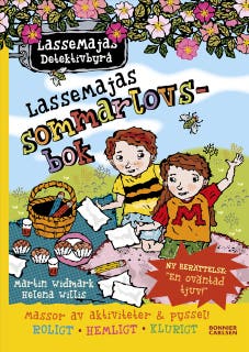 LasseMajas sommarlovsbok. En oväntad tjuv – omslag till ljudboken av Martin Widmark