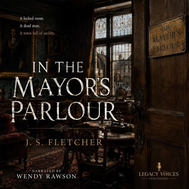 In the Mayor's Parlour: A Locked-Room Mystery of Small-Town Secrets, Vested Interests, and Crimson Stains. – omslag til lydbogen af J S Fletcher