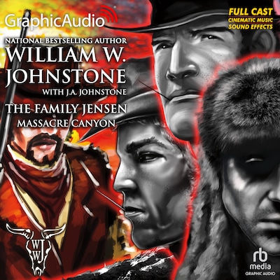 Massacre Canyon [Dramatized Adaptation] – omslag til lydbogen af William W. Johnstone, J.A. Johnstone