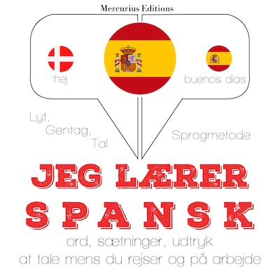Jeg lærer spansk – omslag til lydbogen af JM Gardner