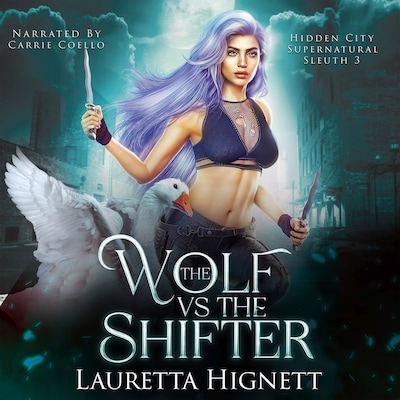 The Wolf Vs The Shifter – omslag til lydbogen af Lauretta Hignett