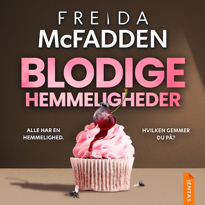 Blodige hemmeligheder – omslag til lydbogen af Freida McFadden