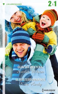 Glimtar av lycka / Semesterromansen – omslag till ljudboken av Kate Hardy,Scarlet Wilson