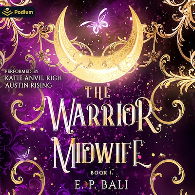 The Warrior Midwife – omslag til lydbogen af E.P. Bali