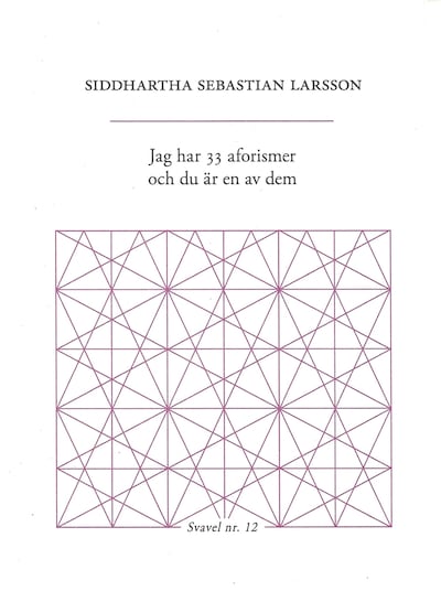 Jag har 33 aforismer och du är en av dem