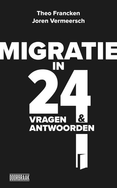 Migratie: In 24 vragen en antwoorden – omslag van het luisterboek van Joren Vermeersch,Theo Francken