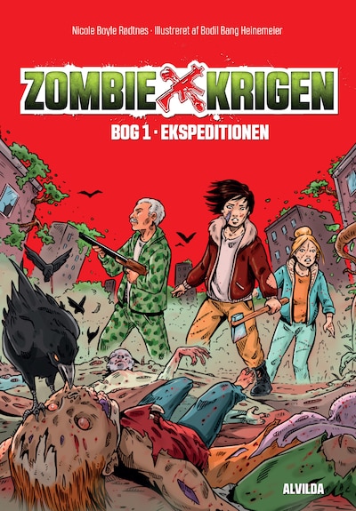 Zombie-krigen 1: Ekspeditionen – omslag til lydbogen af Nicole Boyle Rødtnes