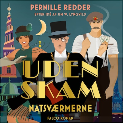 Natsværmerne – omslag til lydbogen af Jim Lyngvild, Pernille Redder