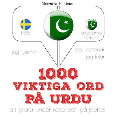 1000 viktiga ord på Urdu – omslag till ljudboken av JM Gardner