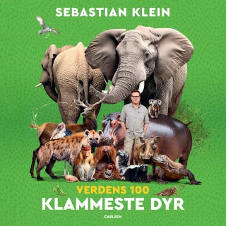 Verdens 100 klammeste dyr – omslag til lydbogen af Sebastian Klein