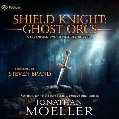 Shield Knight: Ghost Orcs – omslag til lydbogen af Jonathan Moeller