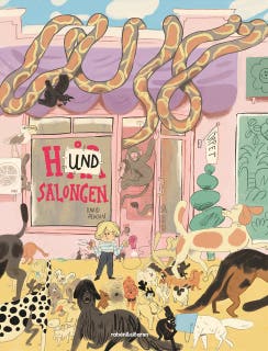 Hundsalongen – omslag till ljudboken av David Henson