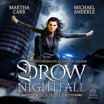 Drow Nightfall – omslag til lydbogen af Martha Carr, Michael Anderle