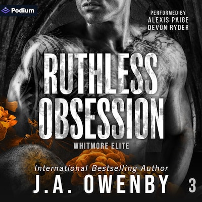 Ruthless Obsession – omslag til lydbogen af J.A. Owenby