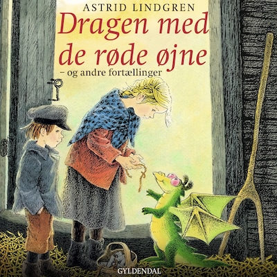 Dragen med de røde øjne og andre fortællinger – omslag til lydbogen af Astrid Lindgren