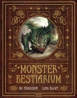 Monsterbestiarium – omslag till ljudboken av Bo Eriksson,Lina Blixt
