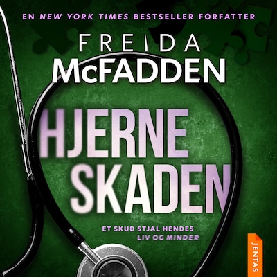 Hjerneskaden – omslag til lydbogen af Freida McFadden