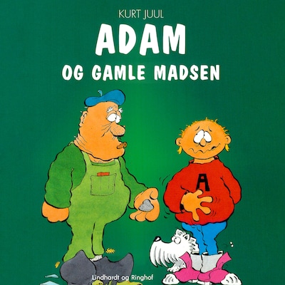 Adam og gamle Madsen – omslag til lydbogen af Kurt Juul