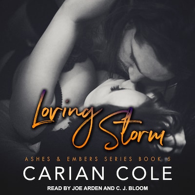 Loving Storm – omslag til lydbogen af Carian Cole