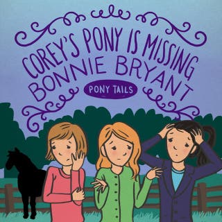 Corey's Pony Is Missing – omslag till ljudboken av Bonnie Bryant