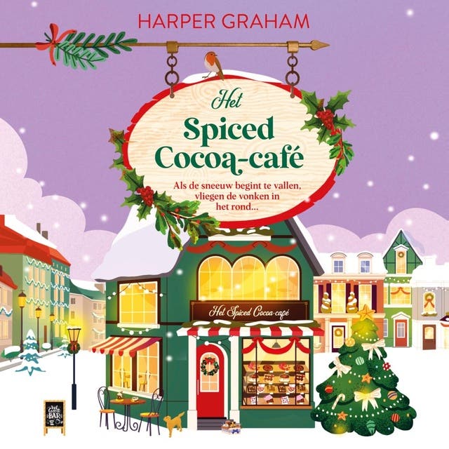 Het Spiced Cocoa café – omslag van het luisterboek van Harper Graham