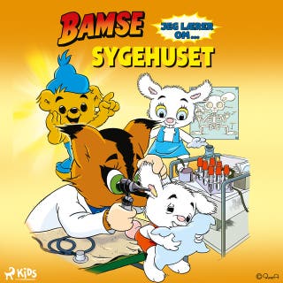 Bamse – Jeg lærer om sygehuset – omslag til lydbogen af Susanne Adolfsson