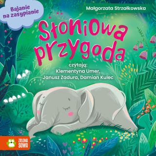 Bajanie na zasypianie. Słoniowa przygoda – okładka audiobooka, autor Małgorzata Strzałkowska