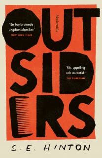 Outsiders – omslag till ljudboken av S.E. Hinton