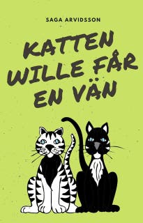 Katten Wille får en vän – omslag till ljudboken av Saga Arvidsson