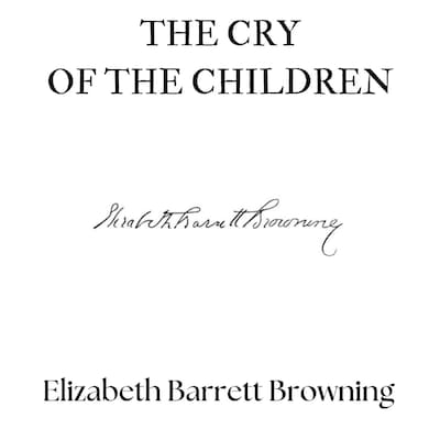 The Cry of the Children – omslag til lydbogen af Elizabeth Barrett Browning