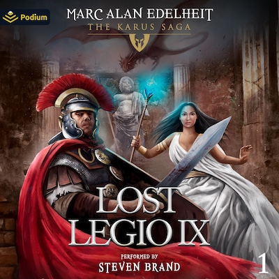 Lost Legio IX – omslag til lydbogen af Marc Alan Edelheit