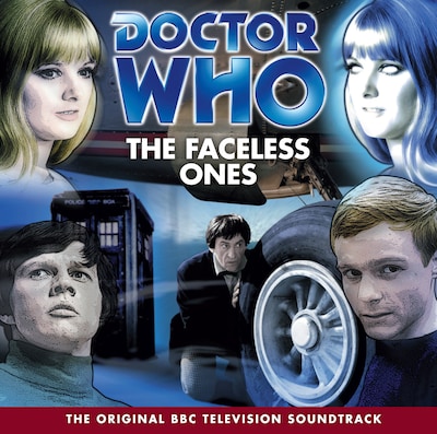 Doctor Who: The Faceless Ones (TV Soundtrack) – omslag til lydbogen af David Ellis, Malcolm Hulke