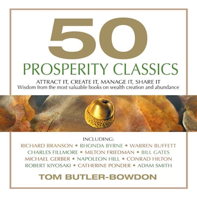 50 Prosperity Classics – omslag til lydbogen af Tom Butler-Bowdon
