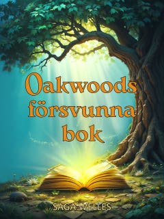 Oakwoods försvunna bok – omslag till ljudboken av Saga Welles