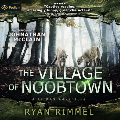 The Village of Noobtown – omslag til lydbogen af Ryan Rimmel