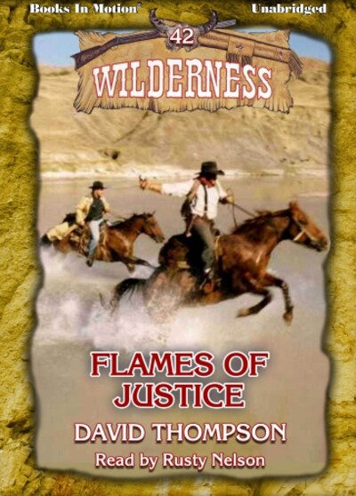Flames of Justice – omslag til lydbogen af David Thompson