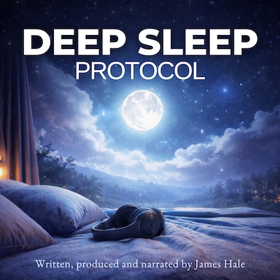 Deep Sleep Protocol – omslag til lydbogen af James Hale
