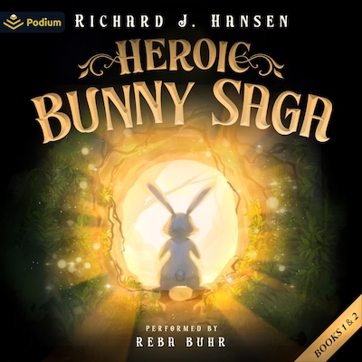 Heroic Bunny Saga – omslag til lydbogen af Richard J. Hansen