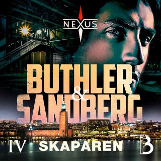Skaparen – omslag till ljudboken av Dan Buthler, Fredrik Sandberg