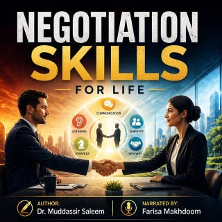 Negotiation Skills for Life – omslag till ljudboken av Dr.Muddassir Saleem