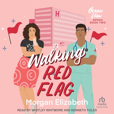 Walking Red Flag – omslag til lydbogen af Morgan Elizabeth