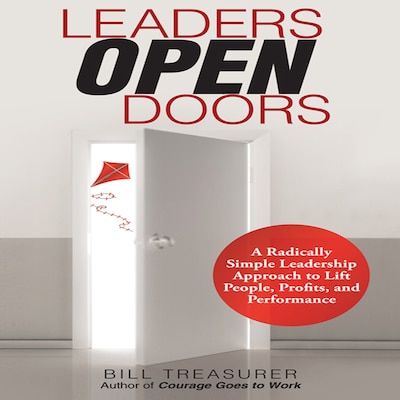 Leaders Open Doors – omslag til lydbogen af Bill Treasurer