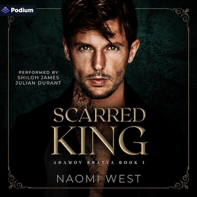Scarred King – omslag til lydbogen af Naomi West