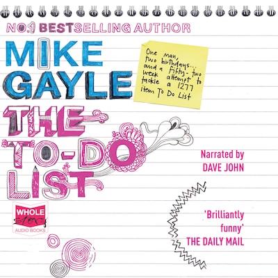 The To-Do list – omslag til lydbogen af Mike Gayle
