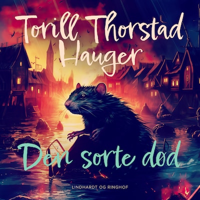 Den sorte død – omslag til lydbogen af Torill Thorstad Hauger